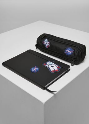 Mister Tee Gürtel NASA Notebook &amp; Pencilcase Set Black