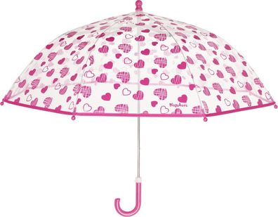 Playshoes Kinder Regenschirm Herzchen