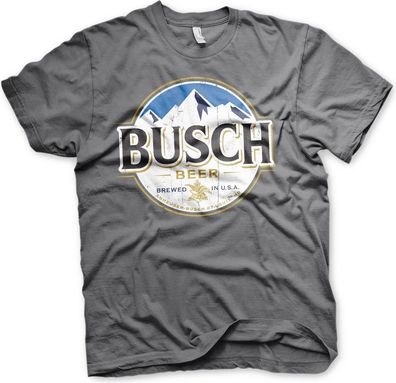 Busch Beer Vintage Label T-Shirt Dark-Grey