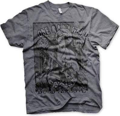 Jimi Hendrix Bold As Love T-Shirt Dark-Heather