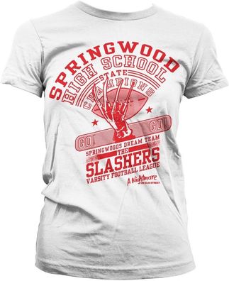 A Nightmare On Elm Street The Slasher Dream Team Girly Tee Damen T-Shirt White