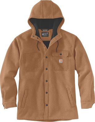 Carhartt Jacke Wind &amp; Rain Bonded Shirt Jac Oiled Walnut Heather