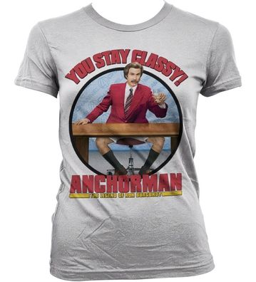 Anchorman You Stay Classy Girly T-Shirt Damen White