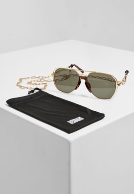 Urban Classics Sonnenbrille Sunglasses Karphatos with Chain TB4214C
