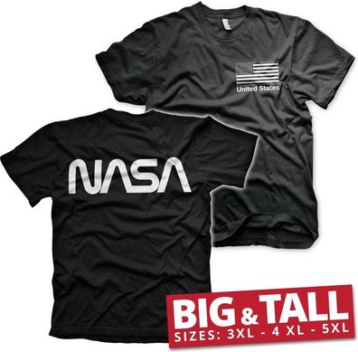 NASA Black Flag Big &amp; Tall T-Shirt Black