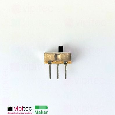 THT Schiebeschalter 8,5x3,7x3,5mm | mit 2 mm Hebel | 30V 50 mA 2 Positionen SPDT