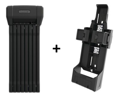 Abus Faltschloss Bordo BIG 6200K/120 schwarz mit SH Halterung 127 cm Abus Level 13