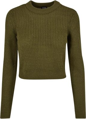 Urban Classics Damen Ladies Short Waffle Sweater