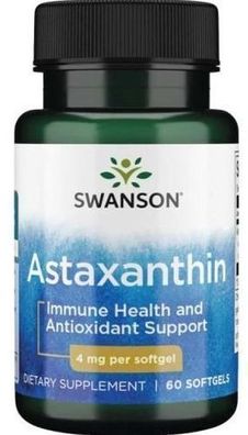 Swanson Astaxanthin 4mg 60 Kapseln