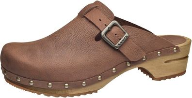 Sanita Damen Clogs Wood-Hartwig Open 458215