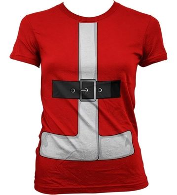 Hybris Santas Suit Cover Up Girly T-Shirt Damen Red