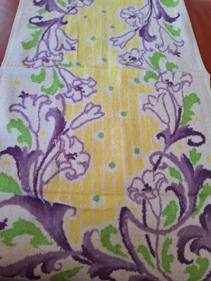 bunt bedrucktes Handtuch China Import lila/gelb
