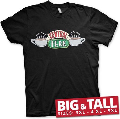 Friends Central Perk Big &amp; Tall T-Shirt Black