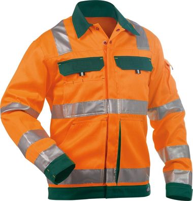 Dassy Warnschutz Arbeitsjacke Dusseldorf PESCO70 Neonorange/Flaschengrün