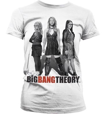 The Big Bang Theory Big Bang Girl Power Girly T-Shirt Damen White