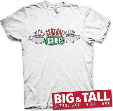 Friends Central Perk Big &amp; Tall T-Shirt White
