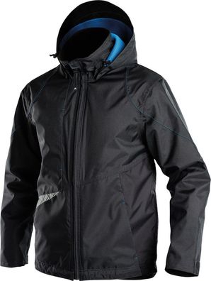 Dassy Wasser- und winddichte Arbeitsjacke Hyper PES80 Schwarz