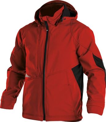 Dassy Softshell-Jacke Gravity PES21 Rot/Schwarz