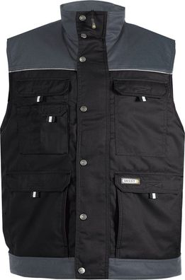 Dassy Zweifarbige Weste Hulst PESCO61 Schwarz/Zementgrau