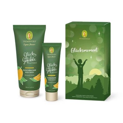 Primavera Geschenkset Glücksmomente Duschbalsam Handcreme