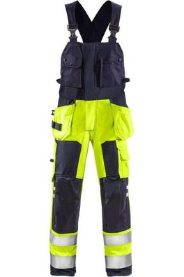 Fristads Flammschutz-Latzhose Flamestat High Vis Latzhose Kl. 2 1075 ATHS