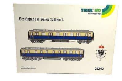 Trix 21242 - Gefolge-Wagen & Hof-Speisewagen - HO - 1:87 - Originalverpackung
