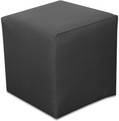 Best for Home - Sitzhocker Kunstleder 40x40x40 cm, Würfel, Fußhocker, viele Farben