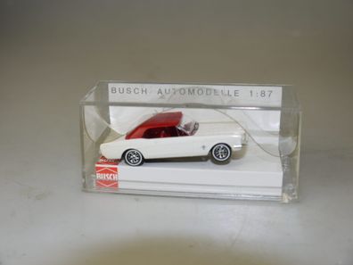 H0 Busch 47501 Ford Mustang Cabrio weiß - NEU