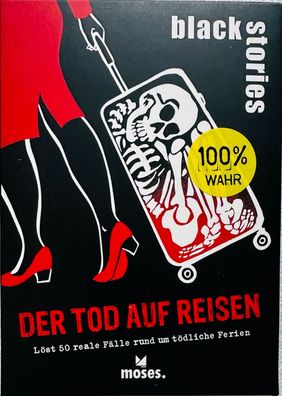 black stories Der Tod auf Reisen Moses Partyspiel Kartenspiel Ratespiel Rätsel