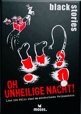 black stories Oh unheilige Nacht! Moses Partyspiel Kartenspiel Ratespiel Rätsel