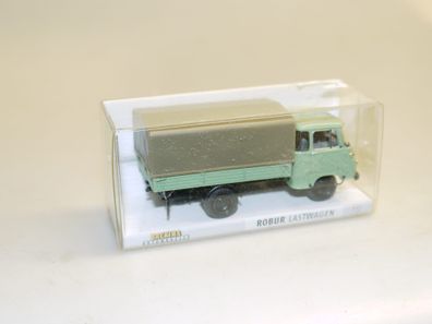 1:87 Brekina 30506 Robur LO2500 Pritsche/Plane hellgrün, neu