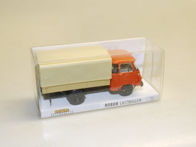 1:87 Brekina 30600 Robur LO2501 Pritsche/Plane hellrot, neu