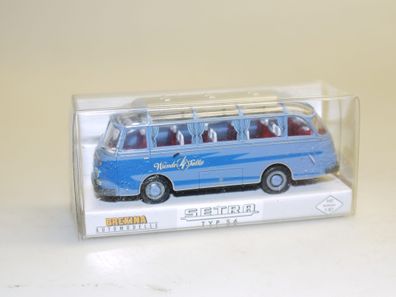 1:87 Brekina 56008 Setra S6 Reisebus blau – top/ovp