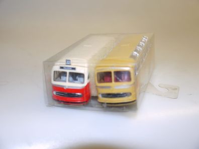 1:87 Brekina 2er-Set Omnibus MB O-321 Schauninsland/HH-Wandsbek, neuw./ovp