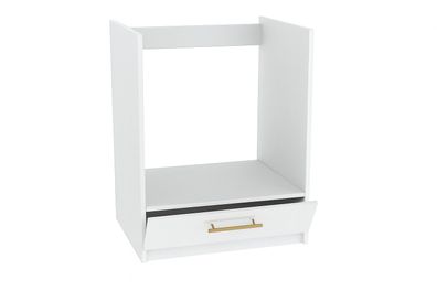 Herdumbauschrank 60cm Weiß Hochglanz Herdschrank Unterschrank Küchenschrank