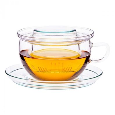 Trendglas Jena Teetasse "Tea Time", 0,3l, Glas, mit Glassieb