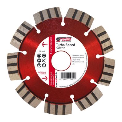 Diamanttrennscheibe D 150 x 22,2 Turbo Speed Silent