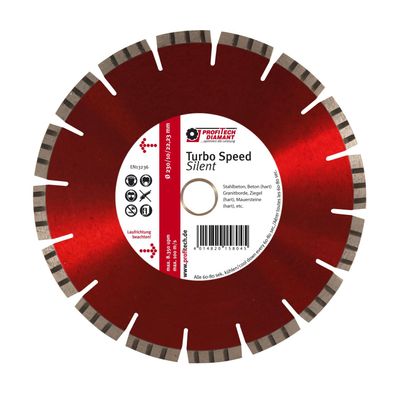 Diamanttrennscheibe D 178 x 22,2 Turbo Speed Silent