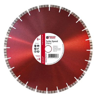 Diamanttrennscheibe D 300 x L 25,4 Turbo Speed Silent