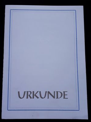 DDR DFD Urkunde Verleihung der Ehrennadel in Gold 1977