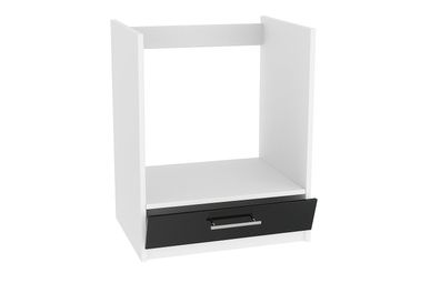 Herdumbauschrank 60cm Schwarz Hochglanz Herdschrank Unterschrank Küchenschrank