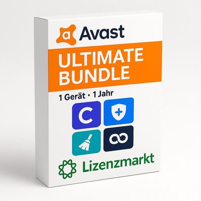Avast Ultimate Bundle - 1 Gerät, 1 Jahr Lizenz (Windows)