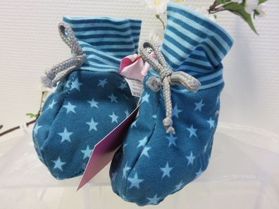 Farbgewitter * Farbenfrohe Babyschuhe - Sterne Hausschuhe 3-12 Monate