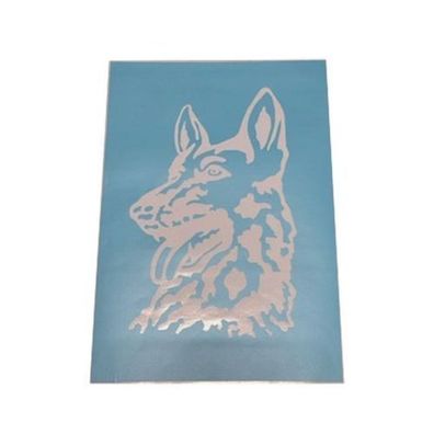 Airbrush Klebeschablone Set Schablone Schäferhund Mask blau transparent