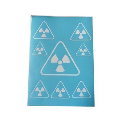Airbrush Klebeschablone Schablone stencil Set Atom Mask blau transparent A4/A3