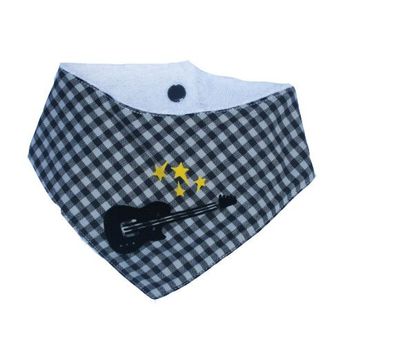 Hochwertiges trendiges Halstuch * Rock, Farbgewitter, Gitarre, Kinderhalstuch, Babyha