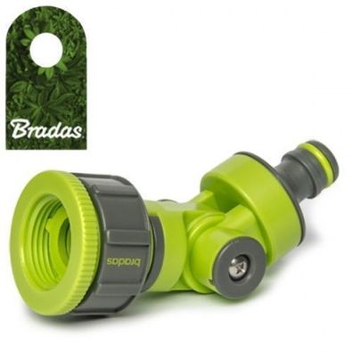 Hahnanschluß 1" regulierbar mit Reduktion fér 3/4" Hahnstéck Bradas 0835