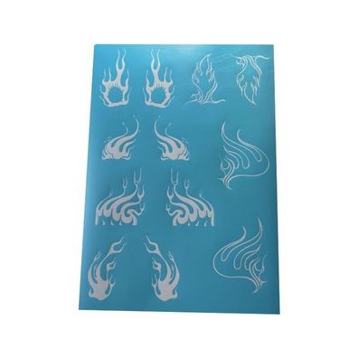 Airbrush Klebeschablonen Schablonen Set Modellbau flames Set 2