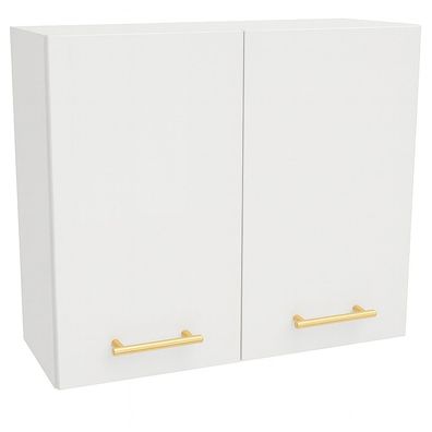 Hängeschrank 80cm Weiß Matt SOFT CLOSE, Küchenschrank, LINDA, PURE LINE