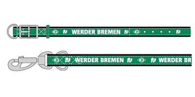 SV Werder Bremen Hundehalsband WB, klein Fussball